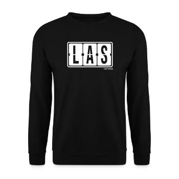 Las Vegas LAS, City souvenir Hoodie, T-Shirt, Cap - Unisex Pullover - Schwarz - Vorne - Alina (178cm) & Michal (187cm)