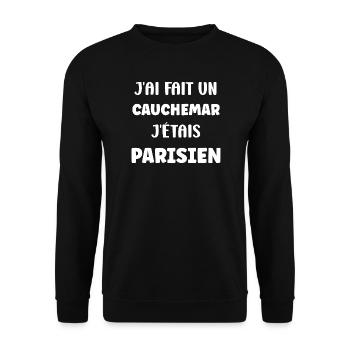 Parisian nightmare - Unisex Sweatshirt - black - Front - Alina (178cm) & Michal (187cm)