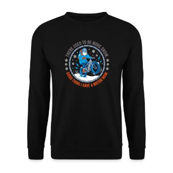 Il y avait plus de neige autrefois - Sweat-shirt Unisexe - noir - Devant - Alina (178cm) & Michal (187cm)