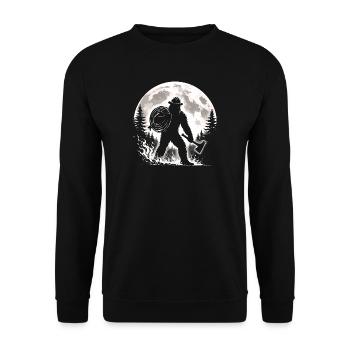 Pompier Bigfoot - Sweat-shirt Unisexe - noir - Devant - Alina (178cm) & Michal (187cm)
