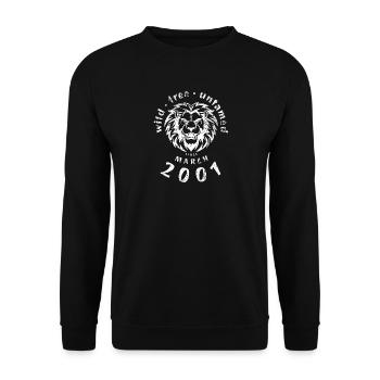Sauvages, libres et indomptés depuis 03/2001 - Sweat-shirt Unisexe - noir - Devant - Alina (178cm) & Michal (187cm)