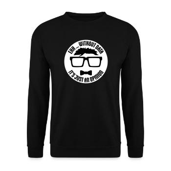 Sans données, ce n’est qu’un nerd de statistiques d’opinion - Sweat-shirt Unisexe - noir - Devant - Alina (178cm) & Michal (187cm)