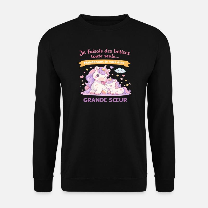 Ich habe dumme Dinge alleine gemacht - Unisex Pullover - Schwarz