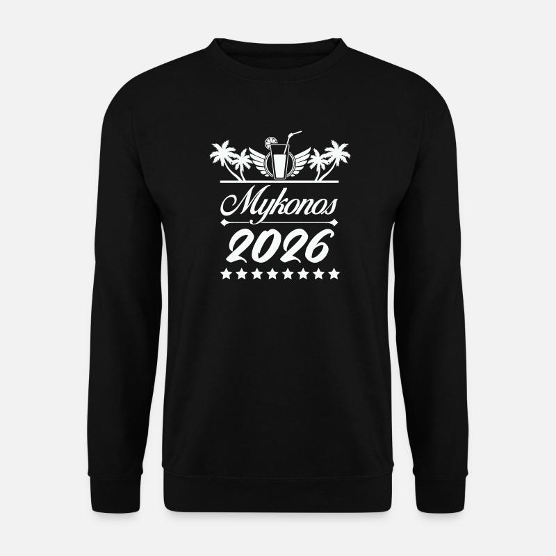 Logo plage Mykonos 2026 - Sweat-shirt Unisexe - noir