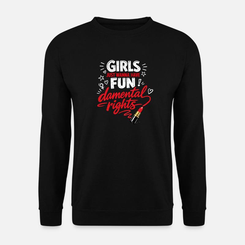 Fun-damental Rights – Starkes Frauen Statement - Unisex Pullover - Schwarz