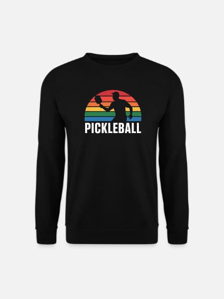 Pickleball Sunset Silhouette - Unisex Sweatshirt - black