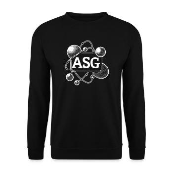 ASG - Levain au levain ! C’est là que le pain commence ! - Sweat-shirt Unisexe - noir - Devant - Alina (178cm) & Michal (187cm)
