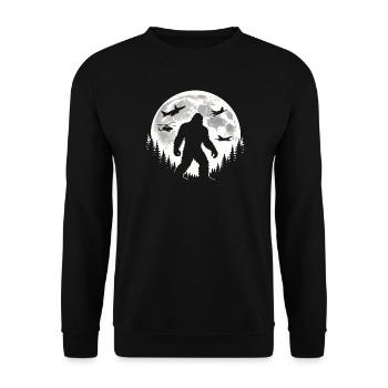 Bigfoot Flugzeuge - Unisex Pullover - Schwarz - Vorne - Alina (178cm) & Michal (187cm)
