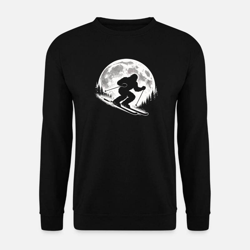 Bigfoot Skifahren - Unisex Pullover - Schwarz