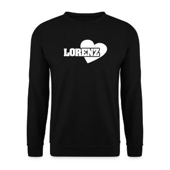 Love Lorenz - Unisex Sweatshirt - black - Front - Alina (178cm) & Michal (187cm)