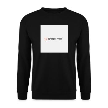 Game Pro Crosshair Logo - Unisex Pullover - Schwarz - Vorne - Alina (178cm) & Michal (187cm)