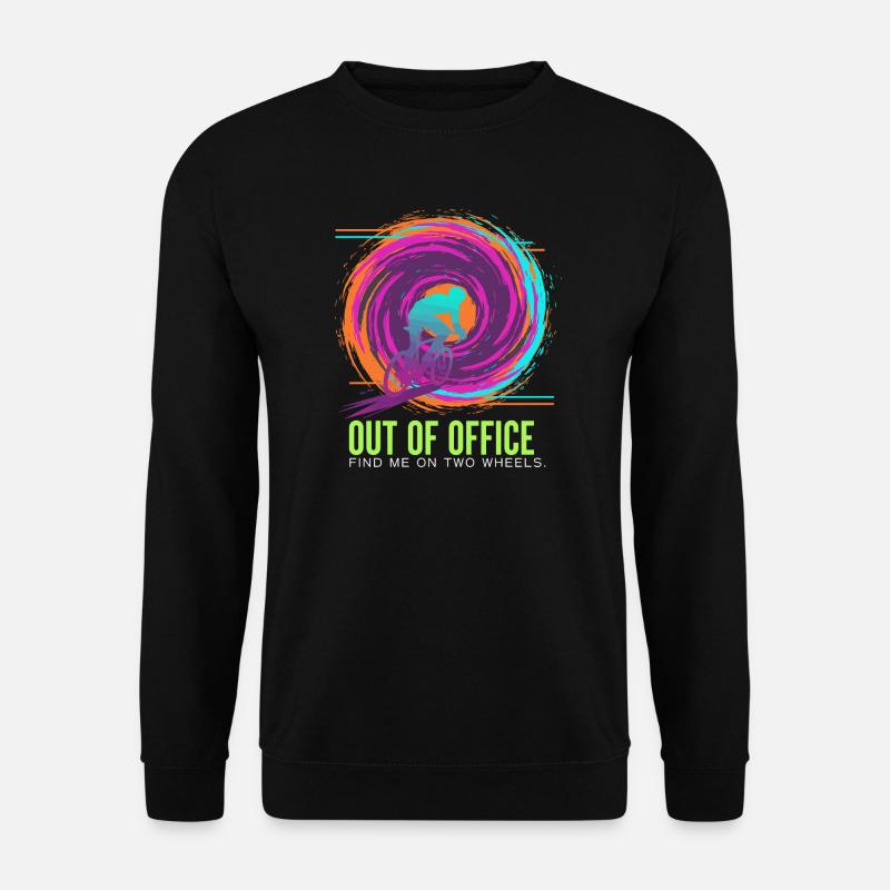 Évasion néon à deux roues - Sweat-shirt Unisexe - noir