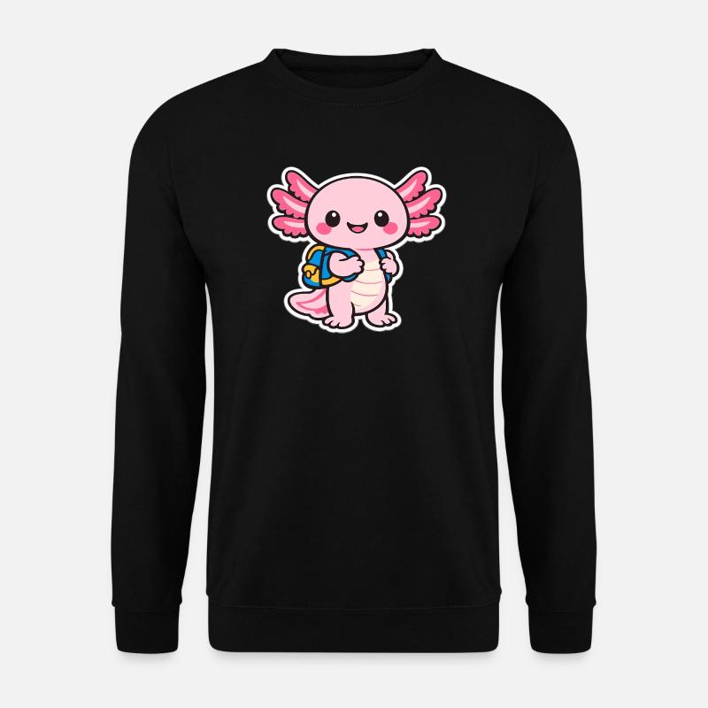 Cuddly axolotl - Unisex Sweatshirt - black