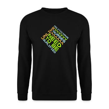 Contrairement aux politiciens, les infirmières doivent être qualifiées - Sweat-shirt Unisexe - noir - Devant - Alina (178cm) & Michal (187cm)
