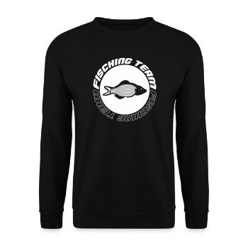 Fishing Team - Unisex Sweatshirt - black - Front - Alina (178cm) & Michal (187cm)