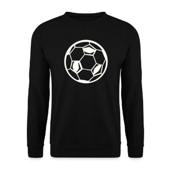 Soccer Fußball - Unisex Sweatshirt - black - Front - Alina (178cm) & Michal (187cm)