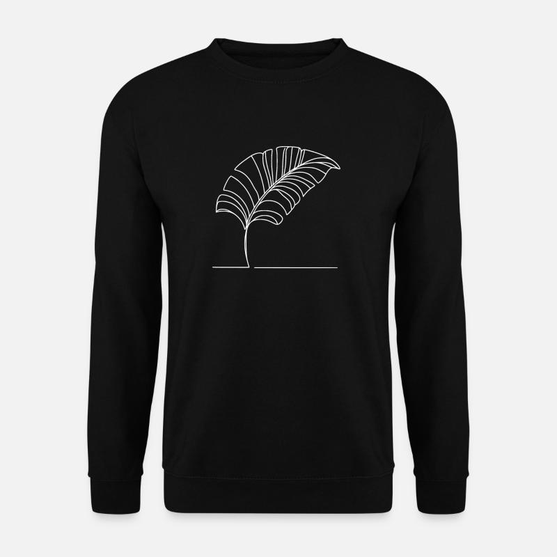 Leaf - Unisex Sweatshirt - black