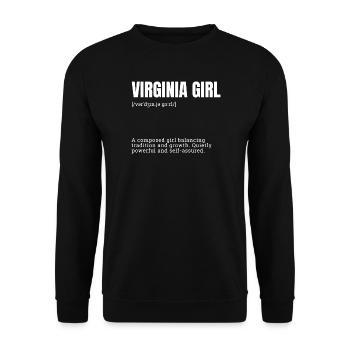 Équilibre de la fille de Virginie - Sweat-shirt Unisexe - noir - Devant - Alina (178cm) & Michal (187cm)