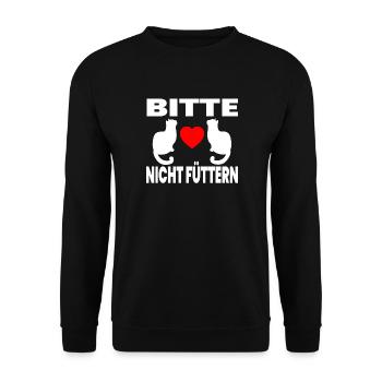 félin - Sweat-shirt Unisexe - noir - Devant - Alina (178cm) & Michal (187cm)