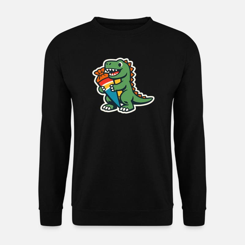 Schulkind Dino Einschulung Geschenk - Unisex Pullover - Schwarz