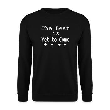 "The Best" - Unisex Sweatshirt - black - Front - Alina (178cm) & Michal (187cm)