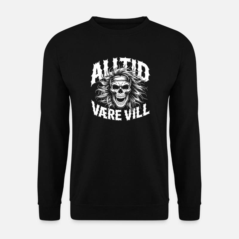 Restez sauvage Crâne - Sweat-shirt Unisexe - noir