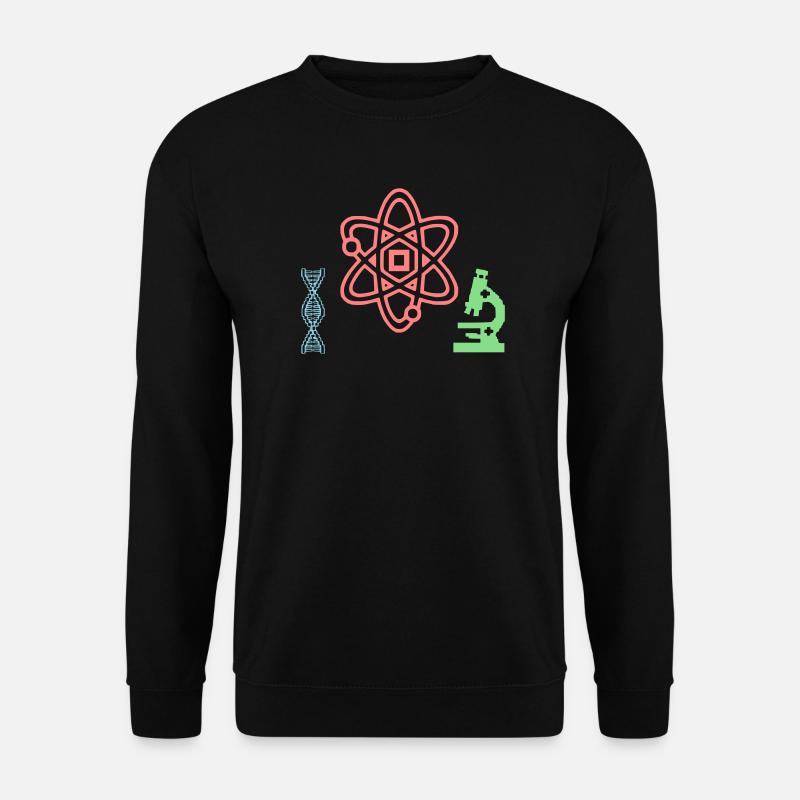 Wissenschaft Set Atom DNA - Unisex Pullover - Schwarz