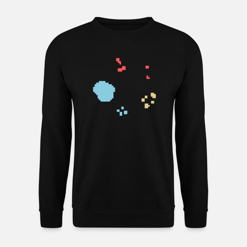 Bakterien Kultur Pixel Bunt - Unisex Pullover - Schwarz