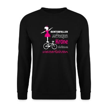 Kunstrad, Kunstradfahren, Hallenradsport - Unisex Pullover - Schwarz - Vorne - Alina (178cm) & Michal (187cm)