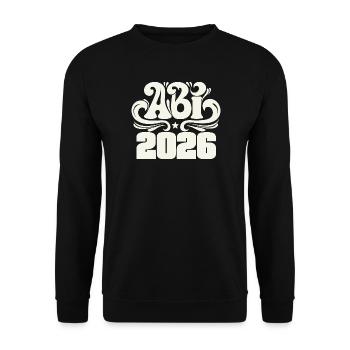 Abitur 2026 - Abi Schulabschluss - Unisex Pullover - Schwarz - Vorne - Alina (178cm) & Michal (187cm)