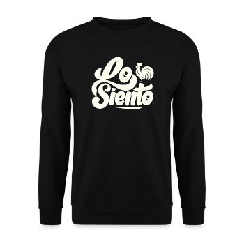 I'm Sorry - Lo Siento - Viral Memes - Unisex Sweatshirt - black - Front - Alina (178cm) & Michal (187cm)