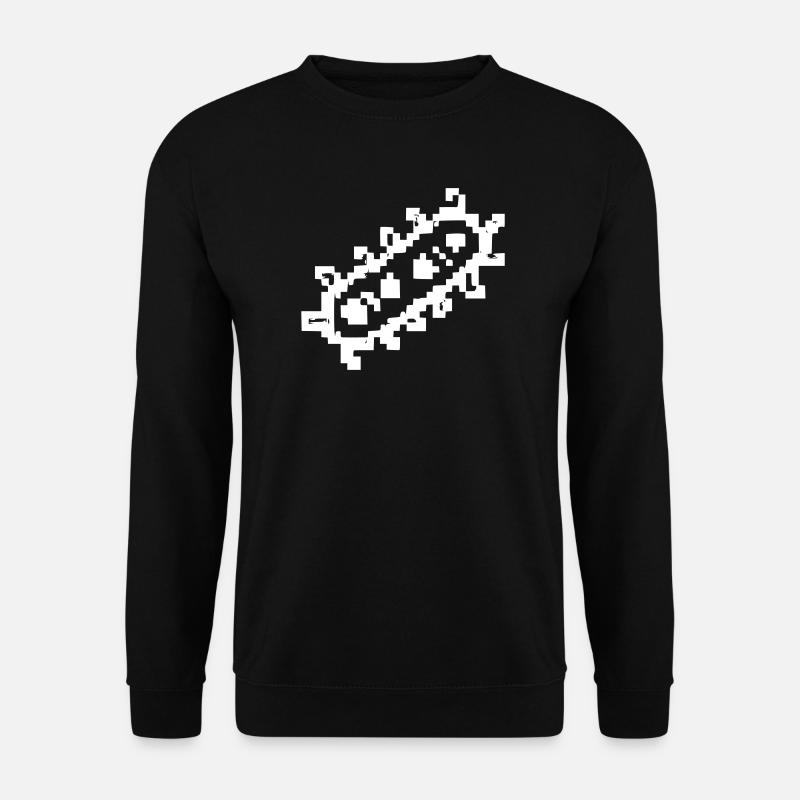 Bacteria Rods Pixel Germ - Unisex Sweatshirt - black