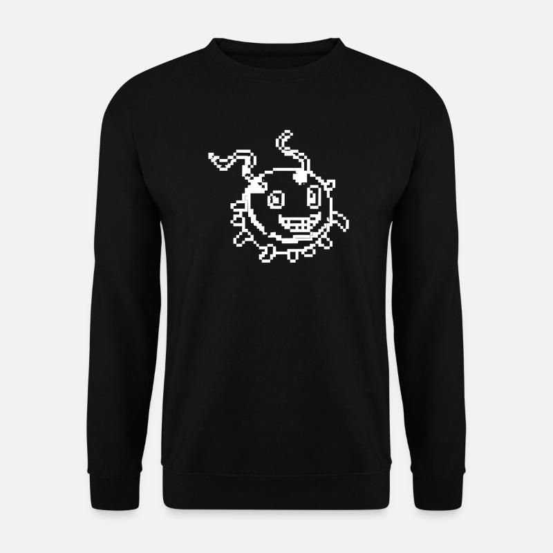 Virus Monster Pixel Art Comic - Unisex Sweatshirt - black