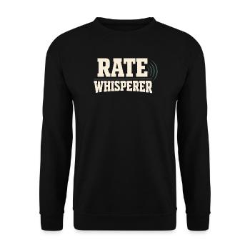 Courtiers en prêts hypothécaires, agents de prêt, - Sweat-shirt Unisexe - noir - Devant - Alina (178cm) & Michal (187cm)