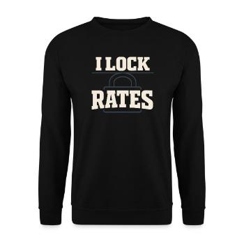 Courtiers en prêts hypothécaires, agents de prêt, - Sweat-shirt Unisexe - noir - Devant - Alina (178cm) & Michal (187cm)