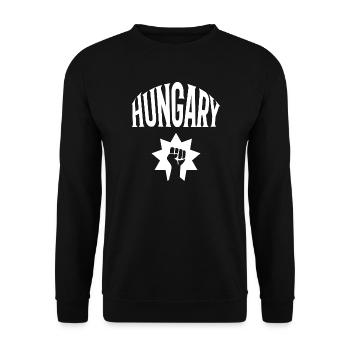 Hongrie - Sweat-shirt Unisexe - noir - Devant - Alina (178cm) & Michal (187cm)