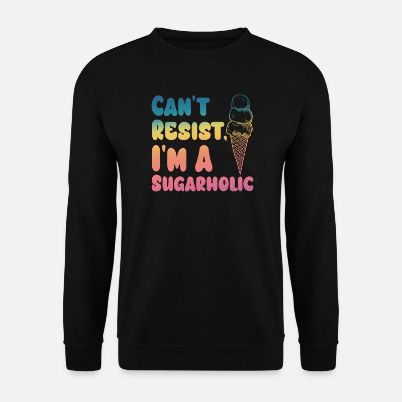 Cant Resist Sugarholic Cream Gradient - Unisex Sweatshirt - black