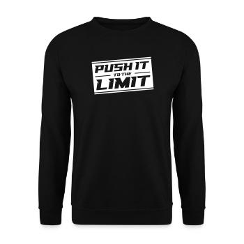 Push It To The Limit - Unisex Pullover - Schwarz - Vorne - Alina (178cm) & Michal (187cm)