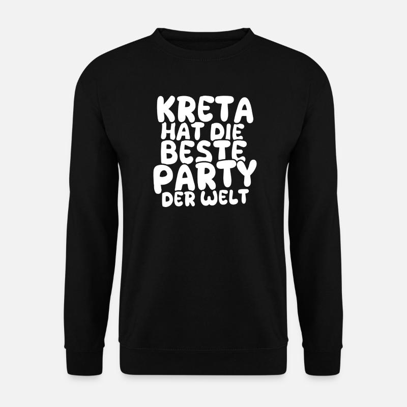 Feiern Kreta - Unisex Pullover - Schwarz