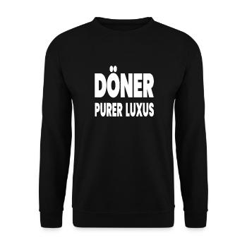 Kebab - Unisex Sweatshirt - black - Front - Alina (178cm) & Michal (187cm)