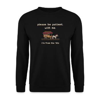 Drôle de proverbe sarcastique pour les hommes - Mari, Papa - Sweat-shirt Unisexe - noir - Devant - Alina (178cm) & Michal (187cm)