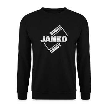 Money Janko - Unisex Sweatshirt - black - Front - Alina (178cm) & Michal (187cm)
