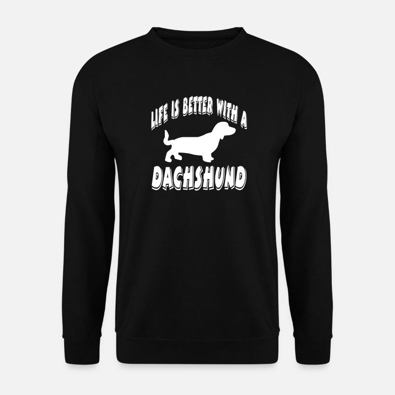 Dackel - Unisex Pullover - Schwarz