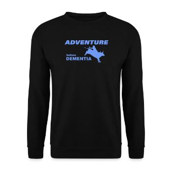 RODEO ADVENTURE - Unisex Sweatshirt - black - Front - Alina (178cm) & Michal (187cm)