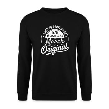 mars 1976 – Légende des sommets et montagnes - Sweat-shirt Unisexe - noir - Devant - Alina (178cm) & Michal (187cm)