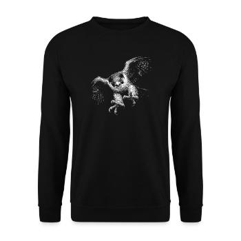 Wanderfalke - Unisex Pullover - Schwarz - Vorne - Alina (178cm) & Michal (187cm)