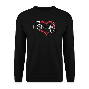 Unicycle | Descendance freestyle en monocycle - Sweat-shirt Unisexe - noir - Devant - Alina (178cm) & Michal (187cm)