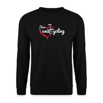 Unicycle | Descendance freestyle en monocycle - Sweat-shirt Unisexe - noir - Devant - Alina (178cm) & Michal (187cm)