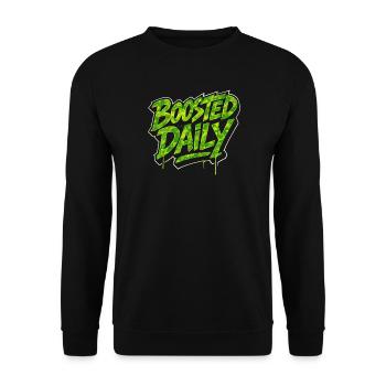 Mode de vie quotidien Boosted Car Lifestyle Tuner - Sweat-shirt Unisexe - noir - Devant - Alina (178cm) & Michal (187cm)