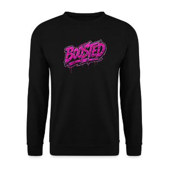 Boosted Turbo Car Culture Camouflage Pink Design - Unisex Sweatshirt - black - Front - Alina (178cm) & Michal (187cm)